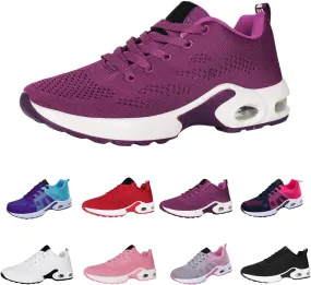 Women's Orthopedic Walking Shoes, air Cushion Elastic Soft Sole, Wide and Thick Sports Shoes, Outdoor Breathable and Fashionable mesh Sports