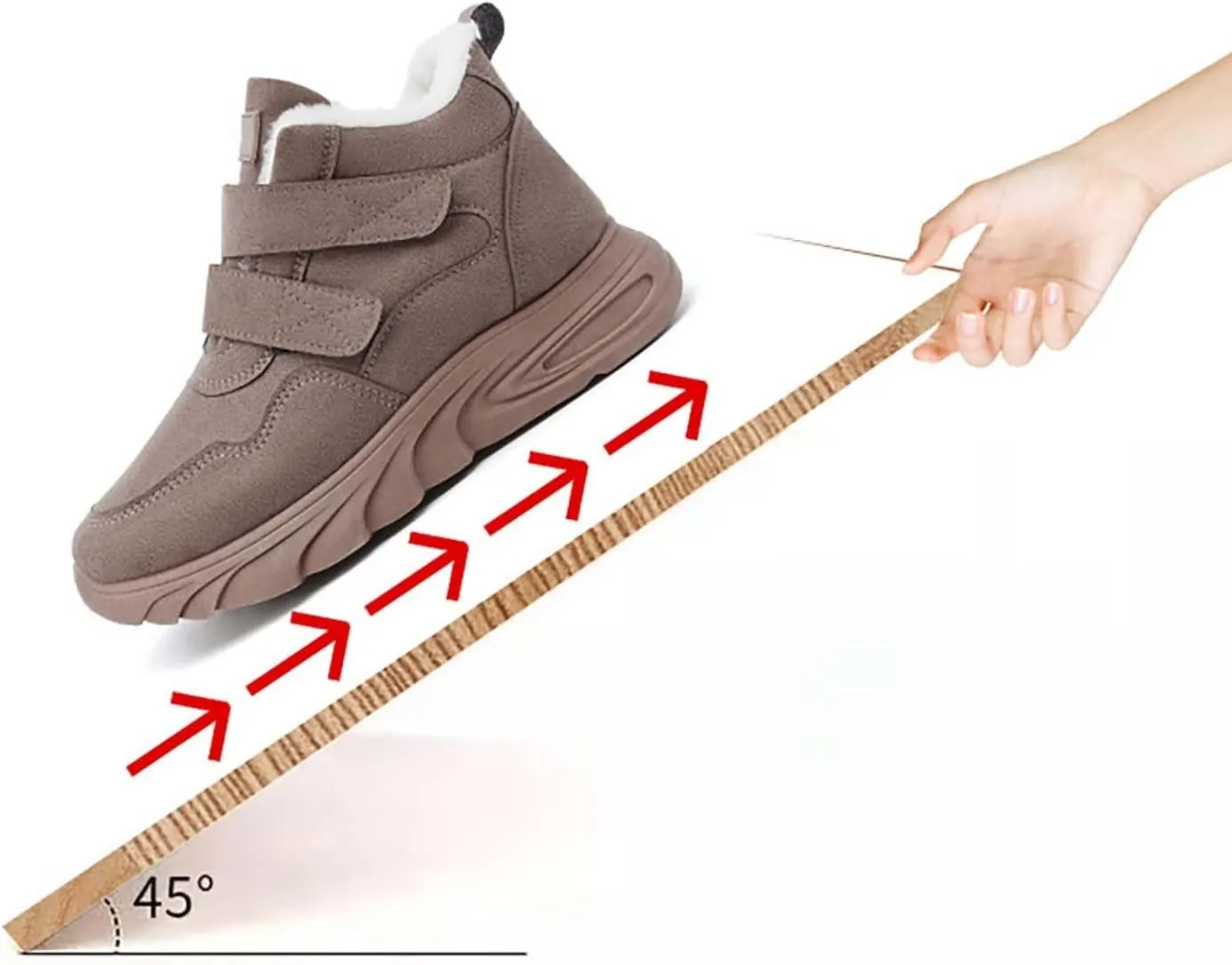 Women's Snow Boots Non-Slip Casual Sneakers Plush Lined Casual Shoes Winter Padded Warm Women's Extra Wide Boots