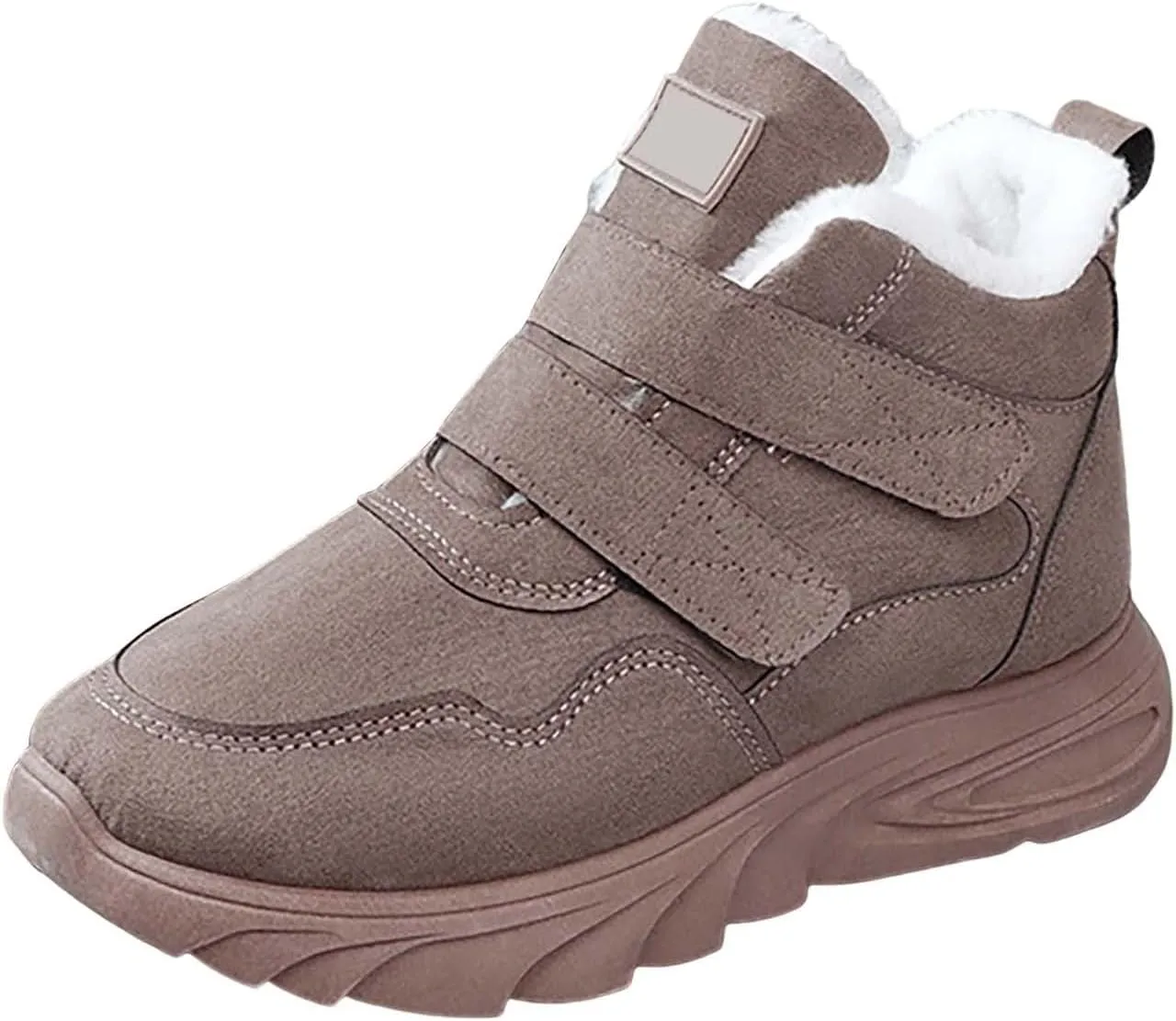 Women's Snow Boots Non-Slip Casual Sneakers Plush Lined Casual Shoes Winter Padded Warm Women's Extra Wide Boots