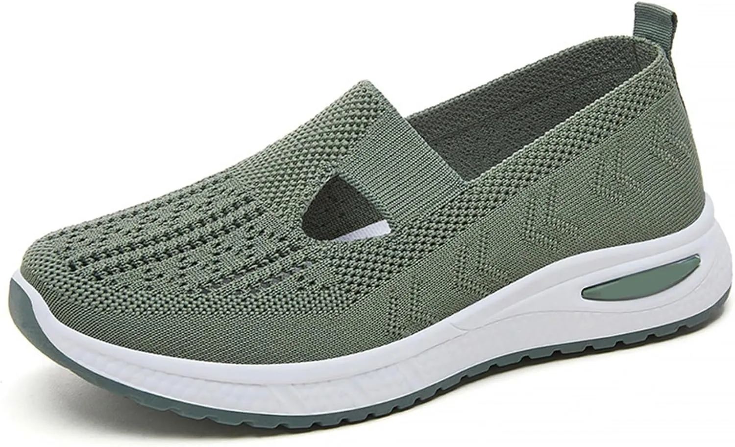 Women's Woven Orthopedic Breathable Soft Walking Walking Shoes Women Jogging Dress Casual Shoes Waterproof Sneakers Slip On Tennis Shoe White Loafers