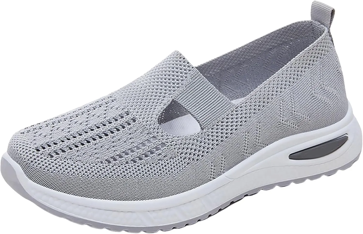 Women's Woven Orthopedic Breathable Soft Walking Walking Shoes Women Jogging Dress Casual Shoes Waterproof Sneakers Slip On Tennis Shoe White Loafers